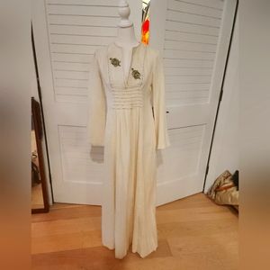 Rae Dolls of San Fran VTG  Boho Festival 🐢 70s Maxi Sea Turtles VGUC Small